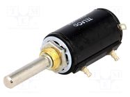 Potentiometer: shaft; multiturn; 10kΩ; 0.75W; ±5%; 6mm; wirewound TELPOD