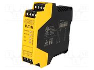 Module: safety relay; 24VAC; 24VDC; IN: 2; for DIN rail mounting EATON ELECTRIC