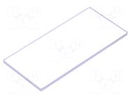 Front panel; 36x72mm; panel mount enclosures COMBIPLAST