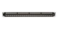 PATCH PANEL, 48 PORT, 2U, BLACK