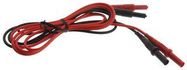 TEST LEAD SET, BLK/RED, 12.7MM, 1KV, 10A