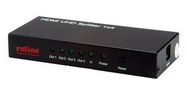 HDMI SPLITTER, 4WAY, 4K, BLACK