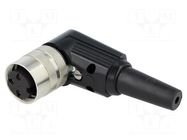 Connector: M16; plug; female; PIN: 3; 5A; 250V; soldering; for cable LUMBERG