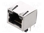 Connector: RJ45; socket; Cat: 5; shielded,with LED; Layout: 8p8c AMPHENOL COMMUNICATIONS SOLUTIONS