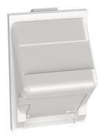 SLOPED SHUTTERED ADAPTER, 1PORT, WHITE