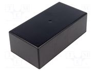 Enclosure: multipurpose; X: 68mm; Y: 130mm; Z: 44mm; ABS; black GAINTA