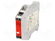 Module: safety relay; 24VAC; 24VDC; IN: 2; for DIN rail mounting OMRON