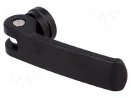 Lever; clamping; Thread len: 10mm; Lever length: 63mm; Body: black ELESA+GANTER