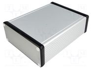 Enclosure: with panel; 1455; X: 125mm; Y: 160mm; Z: 51mm; aluminium HAMMOND