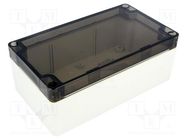 Enclosure: multipurpose; X: 90mm; Y: 160mm; Z: 60mm; 1554; grey; IP66 HAMMOND