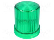 Cloche; green; WLK; Light source: bulb BA15D; IP65; Ø60x77mm; ABS AUER SIGNAL