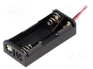 Holder; AAA,R3; Batt.no: 2; on panel; cables; 150mm KEYSTONE