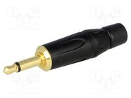 Connector: Jack 3,5mm; plug; male; mono; ways: 2; straight; black 