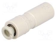 Push-in fitting; straight,reductive; -1÷10bar; polypropylene SMC