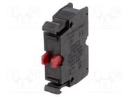 Contact block; 22mm; RMQ-Titan; -25÷70°C; front fixing EATON ELECTRIC