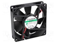 Fan: DC; axial; 24VDC; 80x80x20mm; 61.16m3/h; 38dBA; Vapo; Len: 300mm SUNON