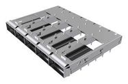 CONN CAGE, QSFP-DD, 1X5 GANGED, PRESSFIT