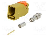 Connector: FAKRA; plug; female; crimped; straight MOLEX