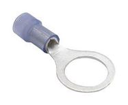 TERMINAL, RING TONGUE, 3/8", BLUE, 14AWG