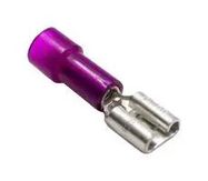 TERM, FEMALE QUICK CONNECT, RED, 18AWG