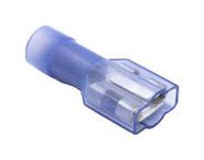 TERM, FEMALE QUICK CONNECT, BLUE, 14AWG