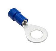 TERMINAL, RING TONGUE, 1/4", BLUE, 14AWG