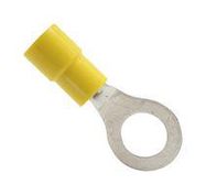 TERMINAL, RING TONGUE, 1/4", YELLOW