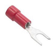 CRIMP TERMINAL, FORK, #6, RED, 18AWG