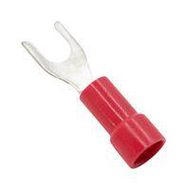 CRIMP TERMINAL, FORK, #8, RED, 18AWG