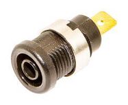 BANANA CONNECTOR, 36A, 1KV, BLACK