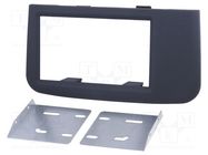 Radio frame; Volvo; 2 DIN; black 