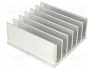 Heatsink: extruded; grilled; L: 80mm; W: 78mm; H: 35mm; aluminium; raw STONECOLD