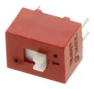 DIP SW, 1CKT, SPDT, 0.15A, 30VDC, TH