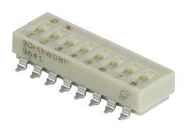 DIP SW, 6CKT, SPST-NC, 0.1A, 6VDC, SMD