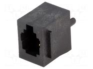 Connector: RJ9; socket; PIN: 4; with panel stop blockade; UL94V-0 NINIGI