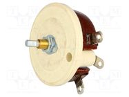 Potentiometer: shaft; single turn; 100Ω; 100W; 6.35mm; wirewound OHMITE