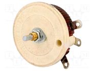 Potentiometer: shaft; single turn; 5Ω; 100W; 6.35mm; wirewound OHMITE