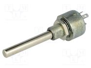 Potentiometer: shaft; single turn; 4.7kΩ; 3W; ±20%; 6mm; linear VISHAY