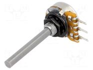 Potentiometer: shaft; single turn; 4.7kΩ; ±20%; 0.25W; linear; 4mm OMEG