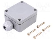 Enclosure: junction box; X: 58mm; Y: 64mm; Z: 34mm; polyamide; IP65 BOPLA