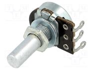 Potentiometer: shaft; single turn; 10kΩ; 100mW; ±20%; 6mm; mono TELPOD