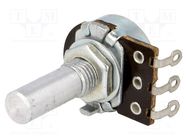 Potentiometer: shaft; single turn; 22kΩ; 100mW; ±20%; 6mm; mono TELPOD