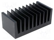 Heatsink: extruded; grilled; black; L: 50mm; W: 100mm; H: 40mm; 1.8K/W ALUTRONIC