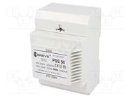 Transformer: mains; 50VA; 230VAC; 230V; Leads: terminal block; IP30 BREVE TUFVASSONS