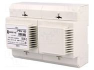 Transformer: mains; 100VA; 230VAC; 12V; Leads: terminal block; IP30 BREVE TUFVASSONS