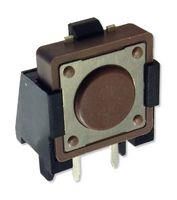 TACTILE SWITCH, 0.05A, 12VDC, TH, 260GF