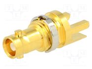 Connector: Micro BNC; socket; female; card edge; straight; 75Ω; SMT AMPHENOL RF