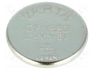 Battery: lithium; CR1220,coin; 3V; 35mAh; non-rechargeable VARTA MICROBATTERY