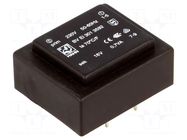 Transformer: encapsulated; 0.7VA; 230VAC; 18V; 39mA; PCB; BVEI HAHN