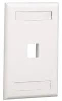 VERTICAL FACEPLATE, 1 MODULE, WHITE